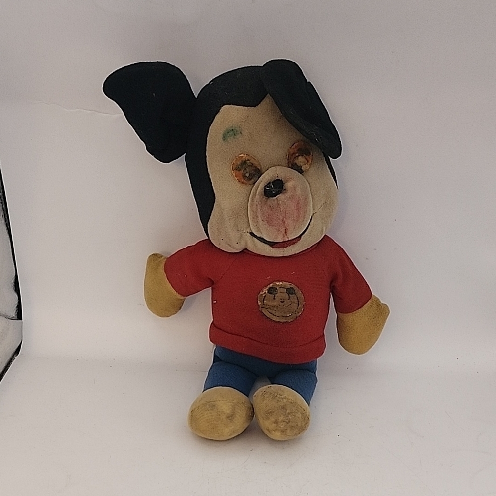 Vintage Mickey Mouse Cluhouse Wind Up Stuffie 12"